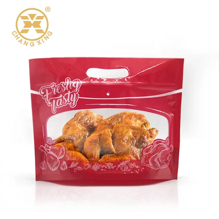 

LOW MOQ stand up zipper pouch for hot chicken/roasted chicken packaging bag packaging for grill chicken pouch