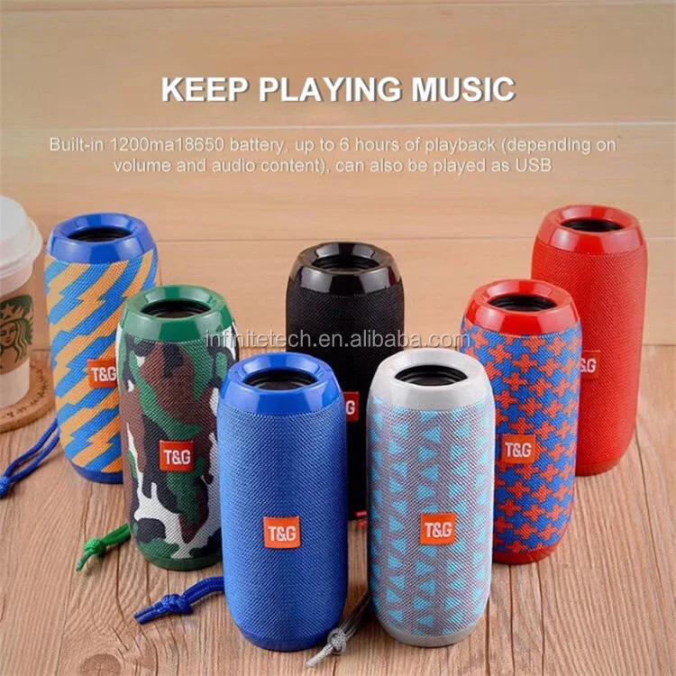 TG117 Portable small Speaker Bluetooth Wireless Music Player Sound System Loudspeaker FM Radio - ANKUX.COM
