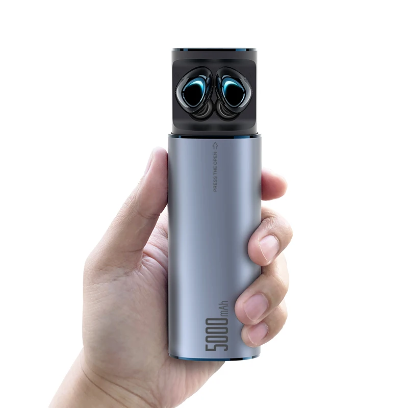 

Dropshipping Hand Free Wireless Earphone Phone Case With Microphone