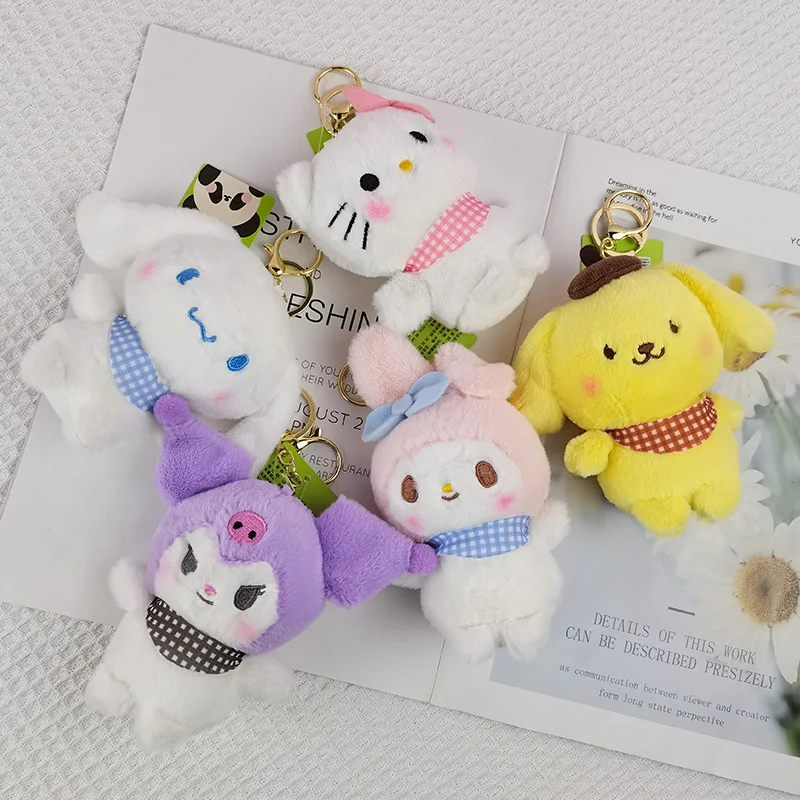 

Sanrio Japan Figure Stuffed Plush Toys Kuromi Plush My Melody Mini Kawaii Sanrio Kitten Plush Keychain Wholesale