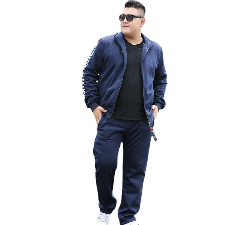 

Fashion men large size zipper jacket sport training running jogging gym wear with pocket