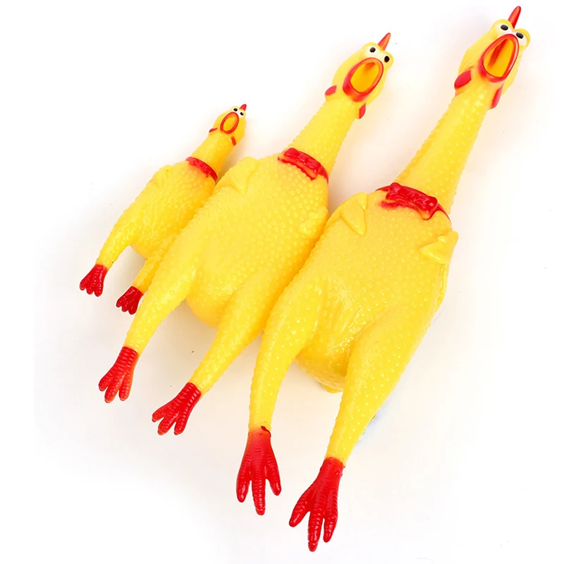 

Best-selling funny stress-reducing screaming chicken creative children's toy pet toy, Yellow