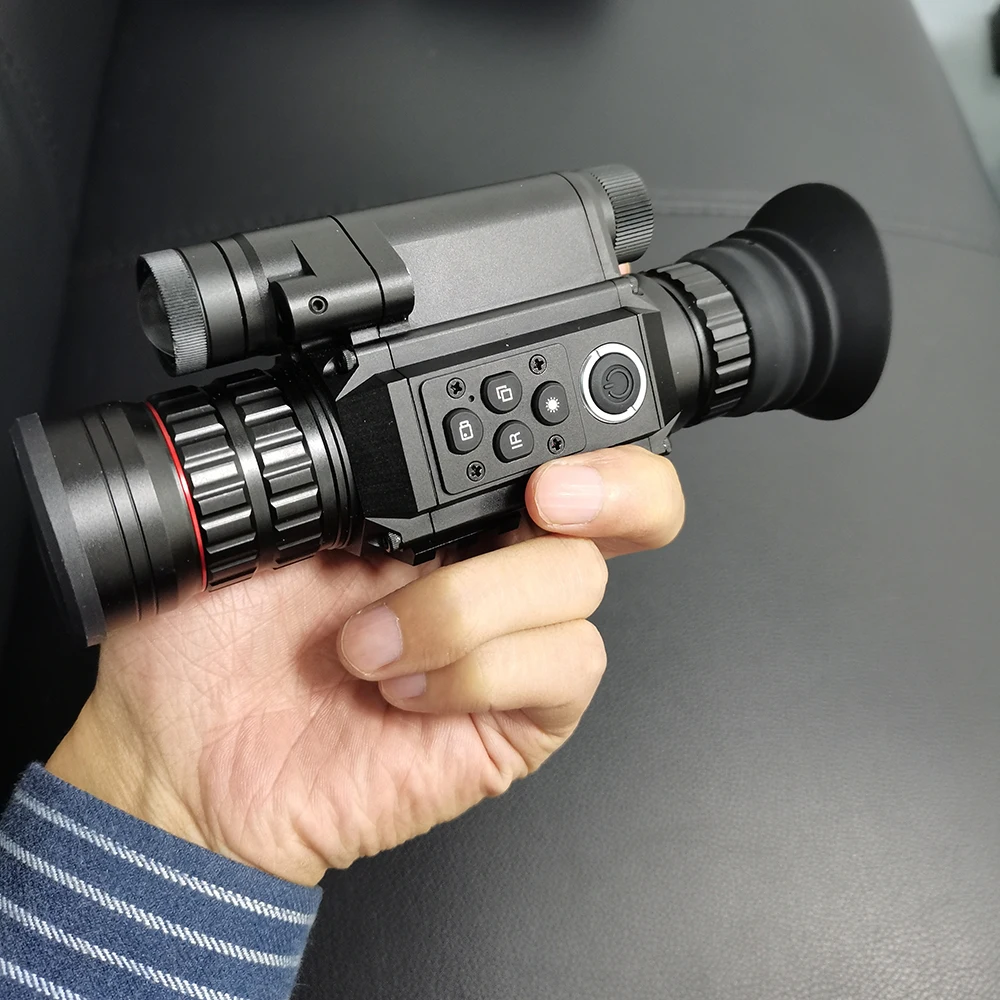 1080p wifi数字850nm红外夜视步枪瞄准镜pip陀螺仪狩猎相机单眼oled