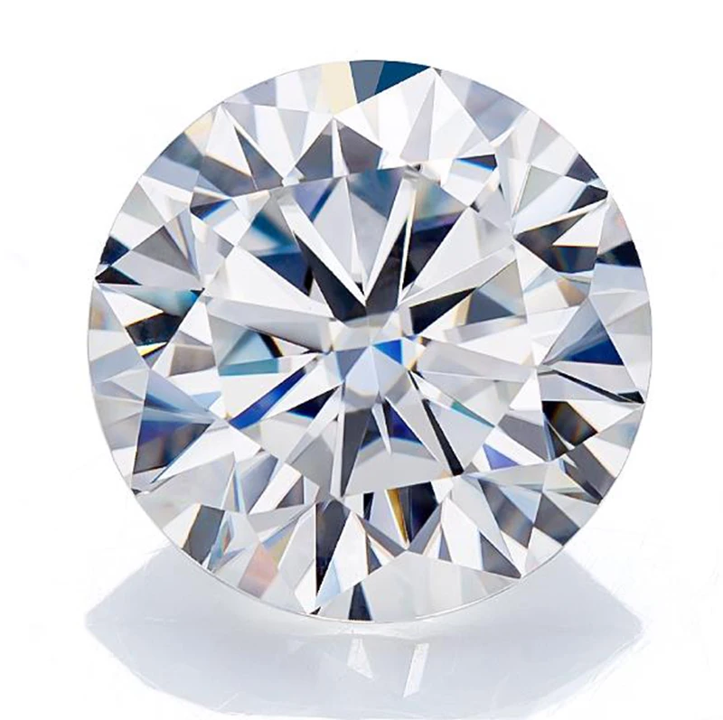 

Thriving gems wholesale 1 carat white D color moissanite price round cut VVS moissanite for ring