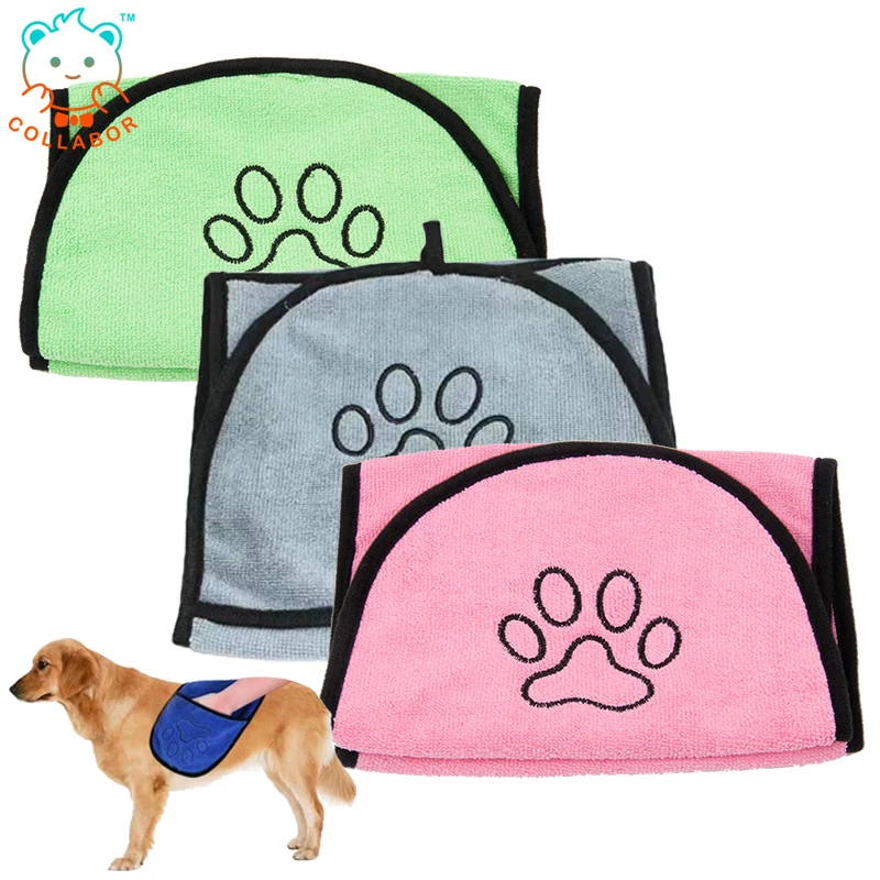

COLLABOR Yorkshire OEM Dog Towel Bulk Quick-drying Towel Bath Supplies Custom Microfiber Towel, 8 pcs different color or customized