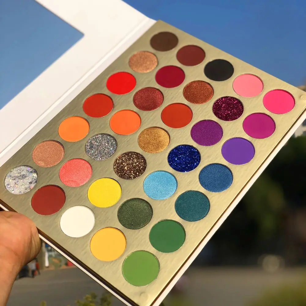 

2021 matte glitter eyeshadow palette no brand summer eyeshadow palette private label vegan eye shadow eyeshadow palette