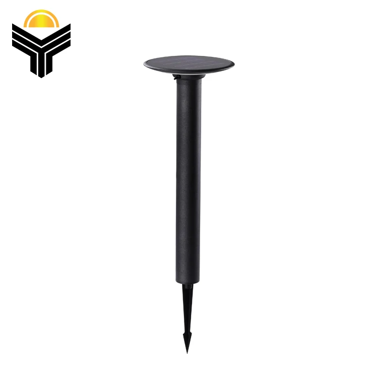 Black Decorative Aluminum Pole Garden Outdoor Waterproof IP65 LED Solar Bollard Light