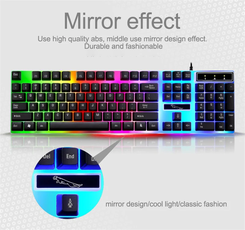 On Stock Cheap High DPI LED light game mouse and keyboard set, gaming keyboard mouse set