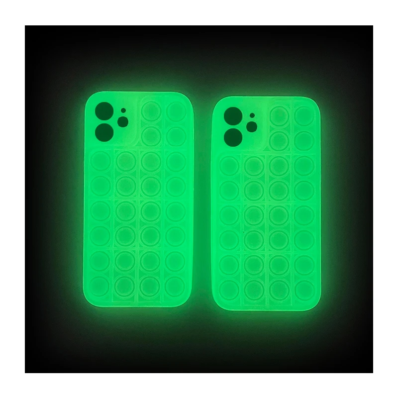 

MEGA Popit Fidget Glowing Phone Case Fidget Bubble Popper Phone Case, As the pictures & customized