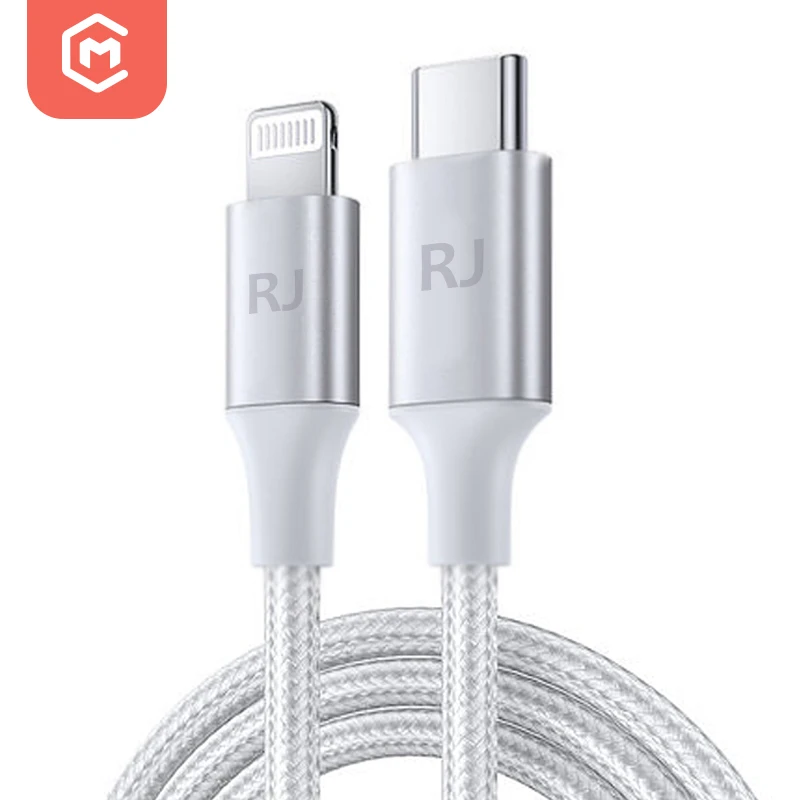 

Type C To Lightning Cable Fast Charging MFI Certified PD 18W High Speed USB Cable Data Cable Fast Charging, White/oem