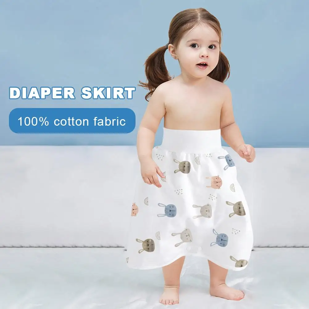 

Baby Training Diaper Skirt Pure Cotton High Waist Anti-leakage Waterproof Breathable Baby Cloth Diaper Urination Skirt