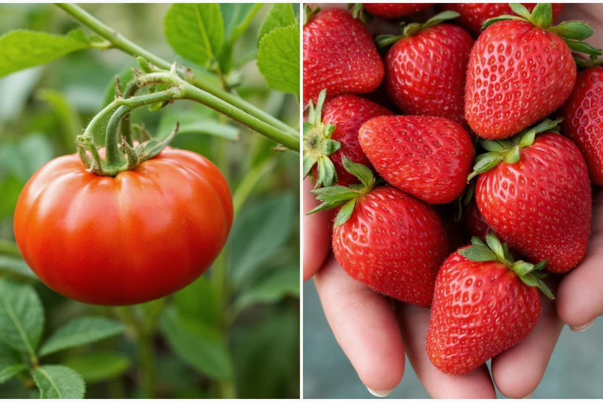 can you plant tomatoes and strawberries together