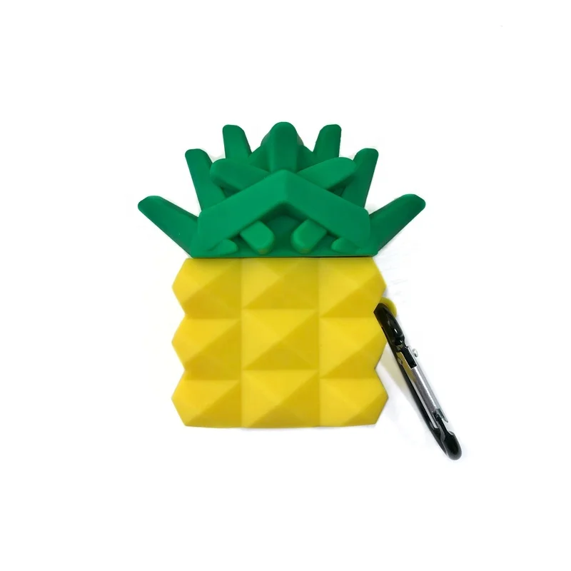 

2020 new Fruit shape silicone pineapple design creativity headphone case for airpods 1/2