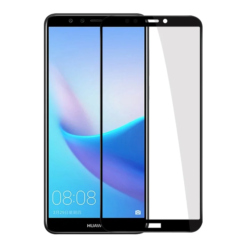 

factory to provide Sell like hot cakes product 9h Complete coverage for huawei y9 2018 tempered glass Screen protection film