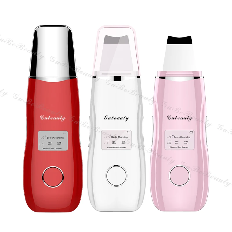 

Gubebeauty industry portable facial skin scrubber customized ultrasonic skin scrubber machine to skin care for homeuse with CE