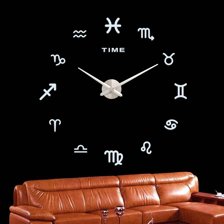 

wall clock manufacturer big diy 3d wall clock wall clock custom Acrylic large size12 constellations