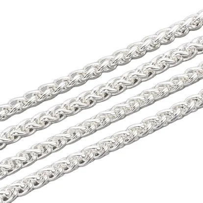 

PandaHall 3mm Wide 304 Stainless Steel Unwelded with Spool Rope Chains, Silver