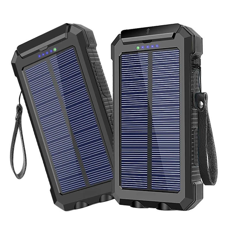 

Hot on Amazon 30000Mah Protable Outdoor Lit Solar Energy Phone Charger Solar Powerbank Solar Power Bank Solar Mobile Charger, Black/orange/blue/green/red/ect.