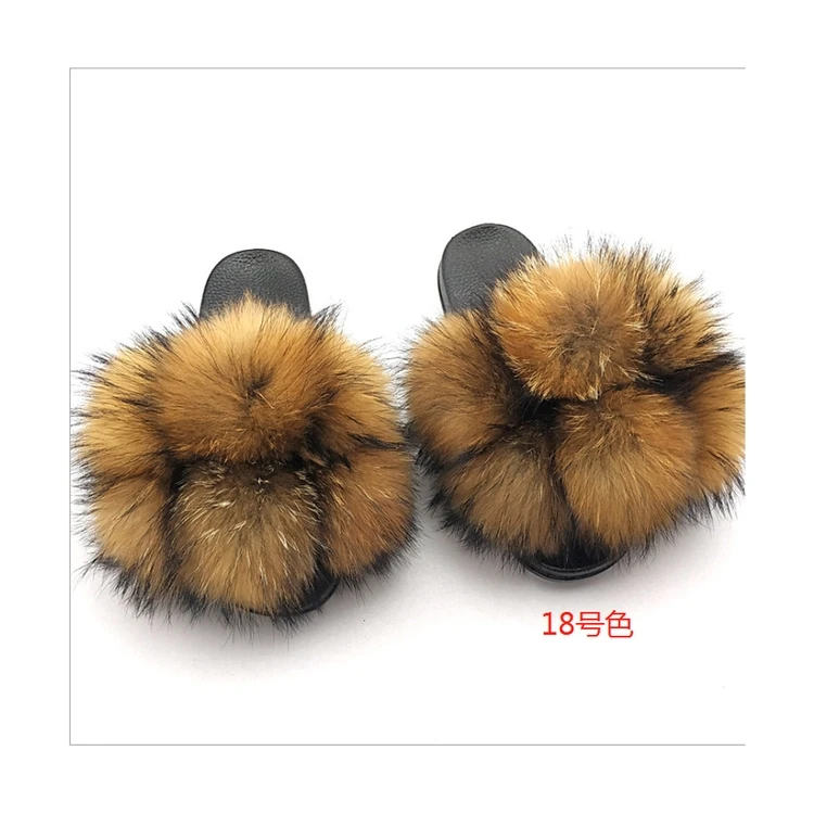 

The Best-selling All-in-one Non-slip Fur Ball Slippers In Four Seasons