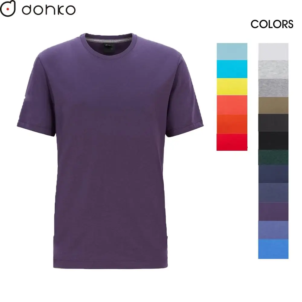 high quality plain t-shirt for men custom embroidery your own logo t shirt plain t shirt men
