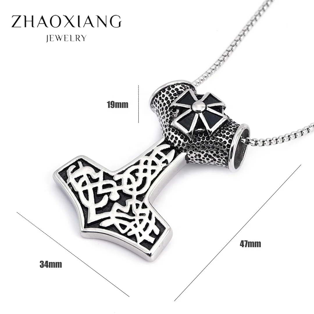 

Cross Pendants Charms Stainless Steel Punk Jewelry Religions Jewellery Top Quality Hammer Necklaces