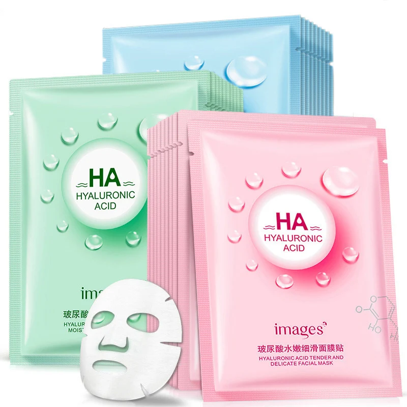 

Hyaluronic Acid Hydrating Moisturizing Silk Mask Hydrating Fine Sliding Oil Control Skin Rejuvenation Cosmetics