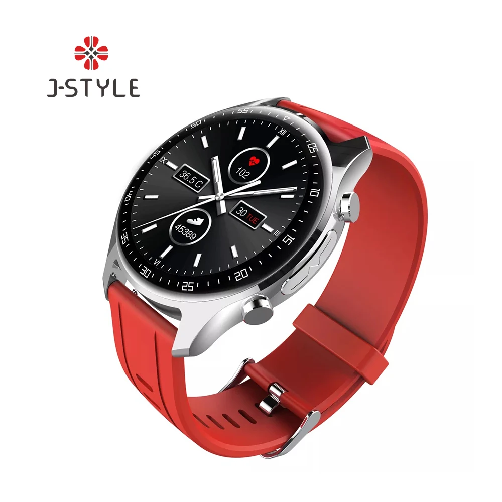 

J-Style 2051E-R Blood Pressure Blood Oxygen Monitor full touch round AMOLED screen digital smart bracelet