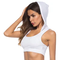 

Racerback tank tops women white sports running bra quick dry hoodie sports bra wholesale