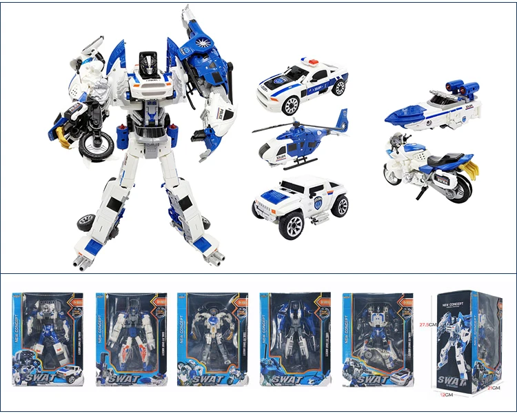 Equipo de rescate robots coches Transformers Figura de acción de juguete de los modelos Big & Pequeño 10Ver. 