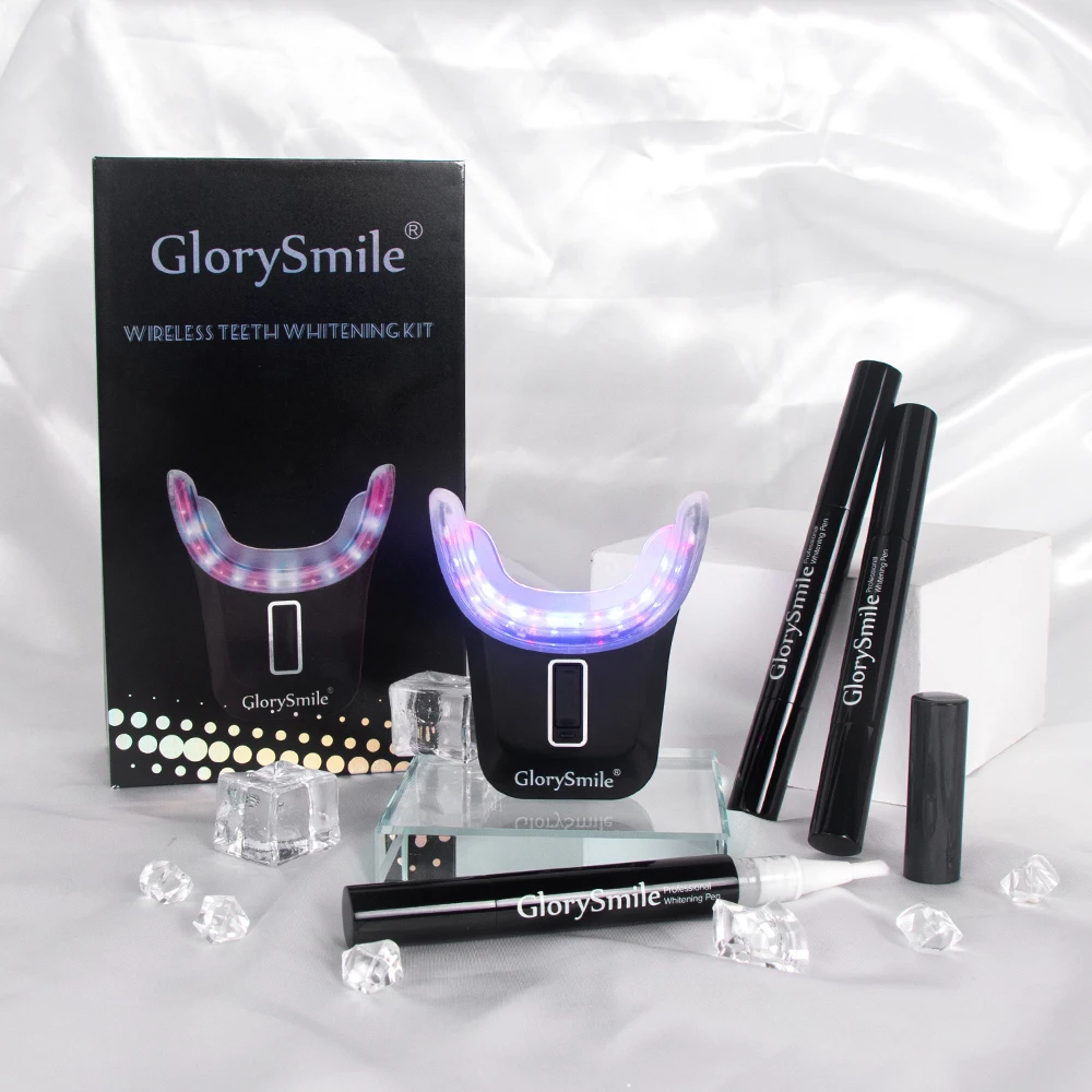 

GlorySmile Wholesale Led Light With Dental Bleaching Gel Syringe Home Use Teeth Whitening Kits Private Label