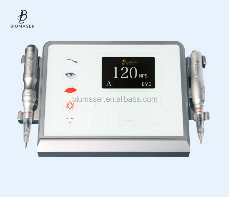 

Touch Screen Biomaser Permanent Makeup Digital Machine Micropigmentation Electronic Microneedle Machine, Black,white availalbe