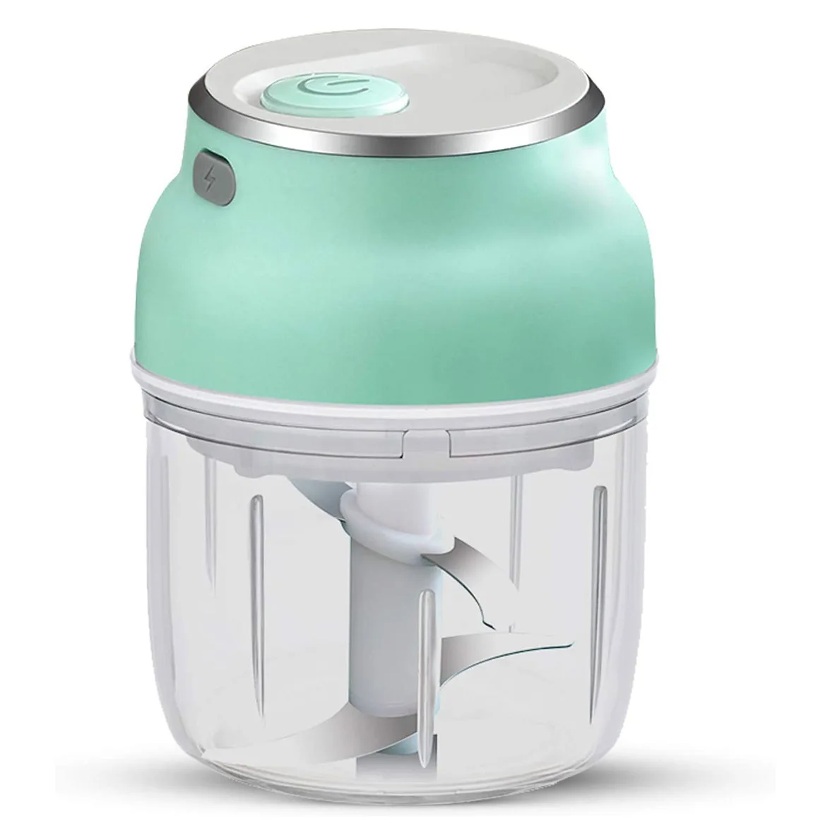

Portable Cooking Tools Kitchen Accessories Mini Vegetable Chopper Food Processor Mincer USB Rechargeable Electric Garlic Chopper, White, pink, green