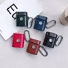 Newest luxury brown leather case shell for Air pods 1 2 3 4 case with spinner, for air pods case fidget spinner