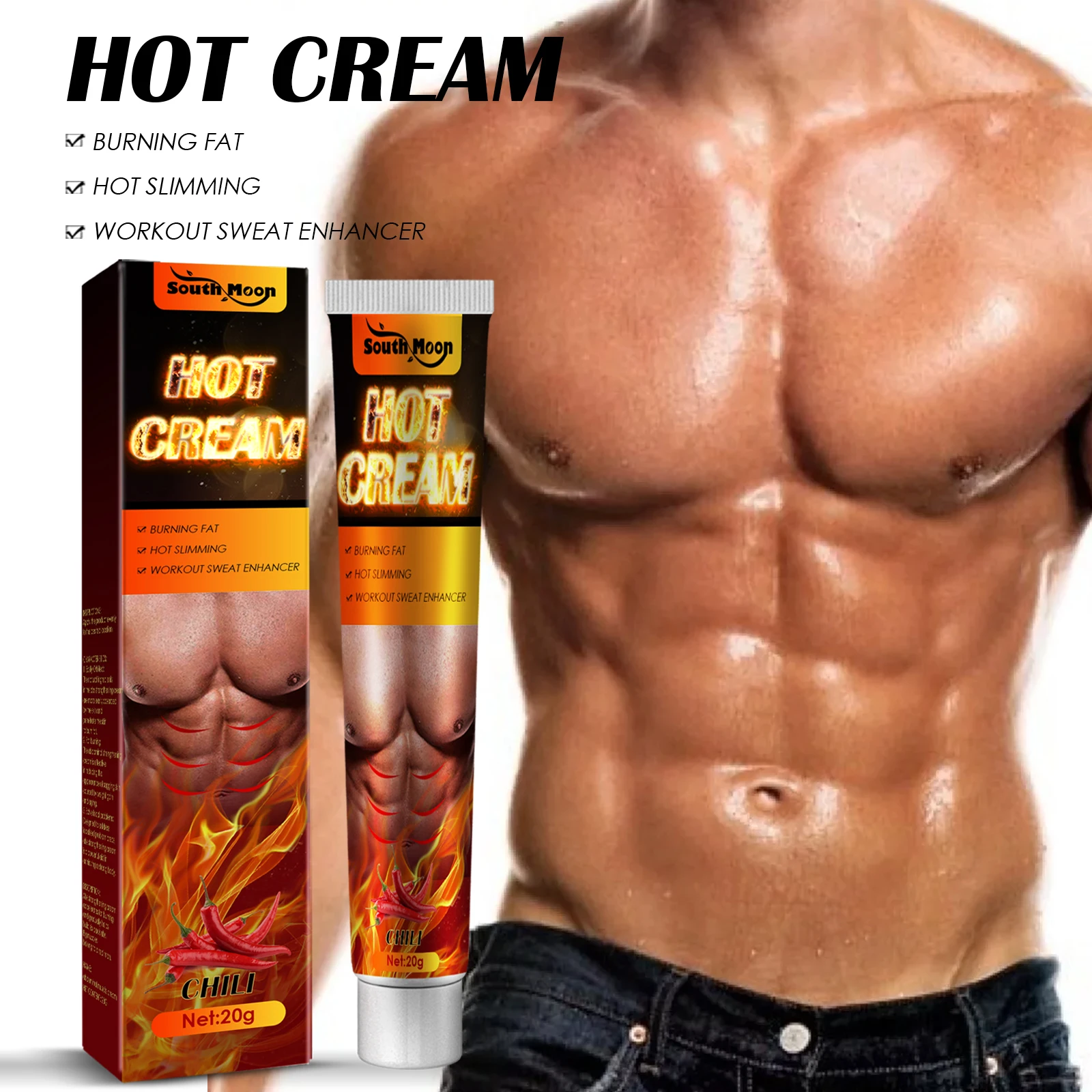 

2022 Men Abdominal Muscle Cream Men Strong Anti Cellulite Fat Burning Cream Belly Muscle Tightening Cream
