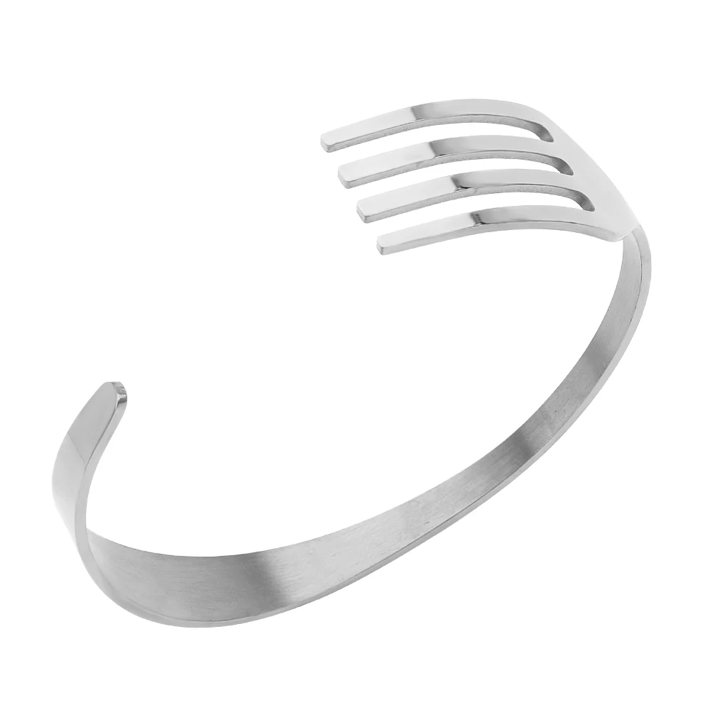 

Fashion Creative Personality Knives And Forks Stainless Steel Bracelet Opening Adjustable Trendy Men Women Bangle Jewelry Gift, Gold,rose gold color