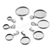 different size silver plated custom wholesale 
stainless steel pendant setting