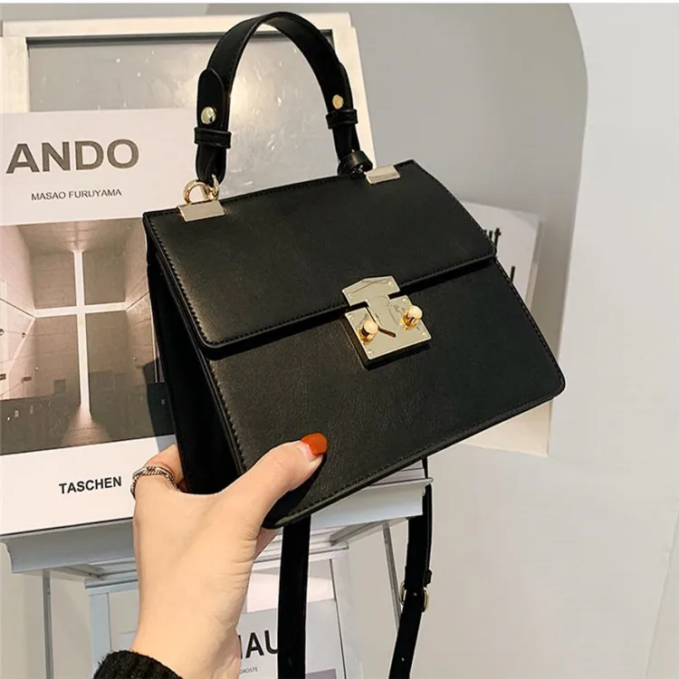 

2021 new fashion portable small square bag cross-body bag, White, khaki, black, brown