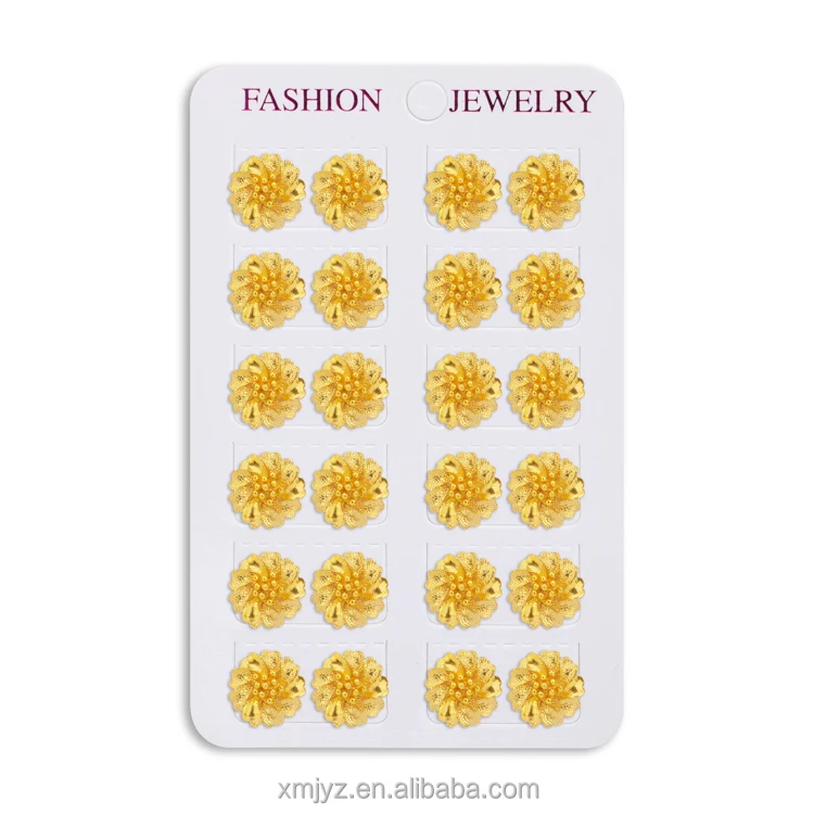 

2021 New Style Simple And High-Quality Brass Material Flower Fashion Sweet Earrings