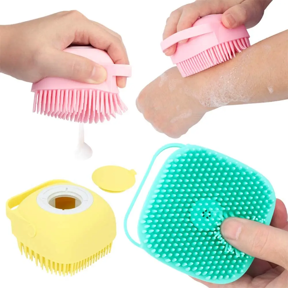 

Body Scrubbers Shower Brush for Use in Shower Massage Exfoliating Bath Brush with Soap Dispenser Deep Cleaning