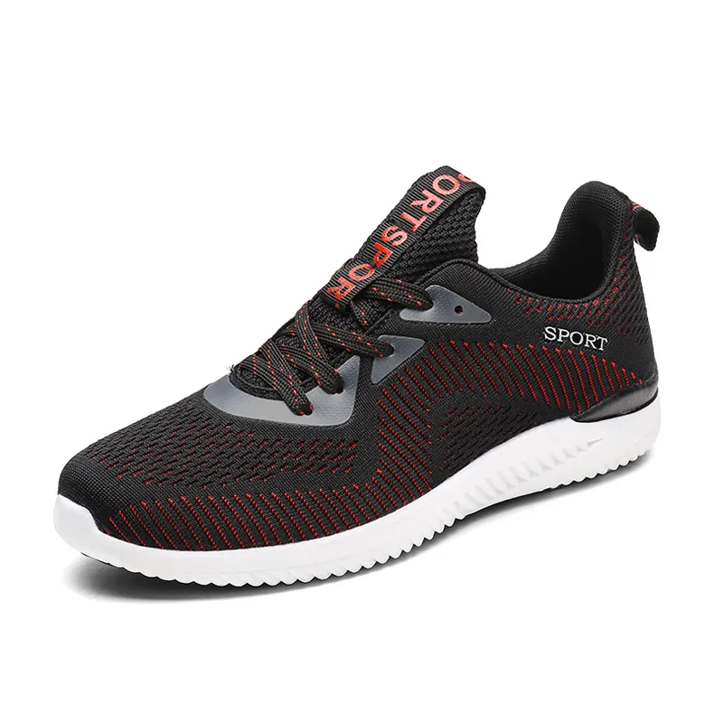 

Running shoes summer men and women Sports shoes large size mesh sports shoes, Black white pink