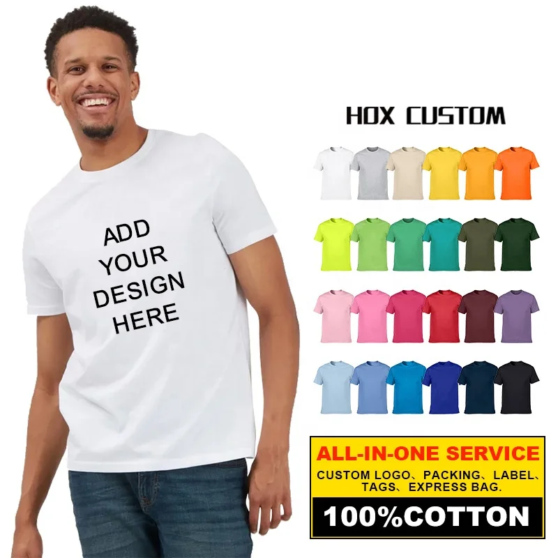

100% cotton solid color short sleeve plain custom logo design men t shirt clothing soft blank t-shirt personalized tshirt