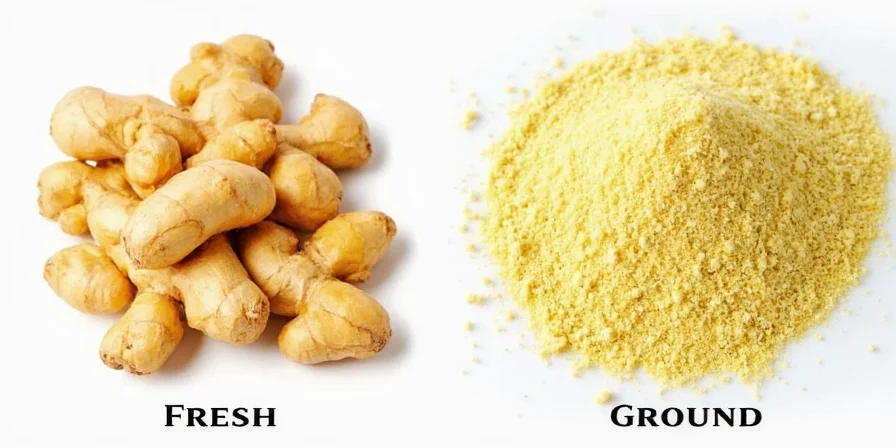Fresh ginger root close-up