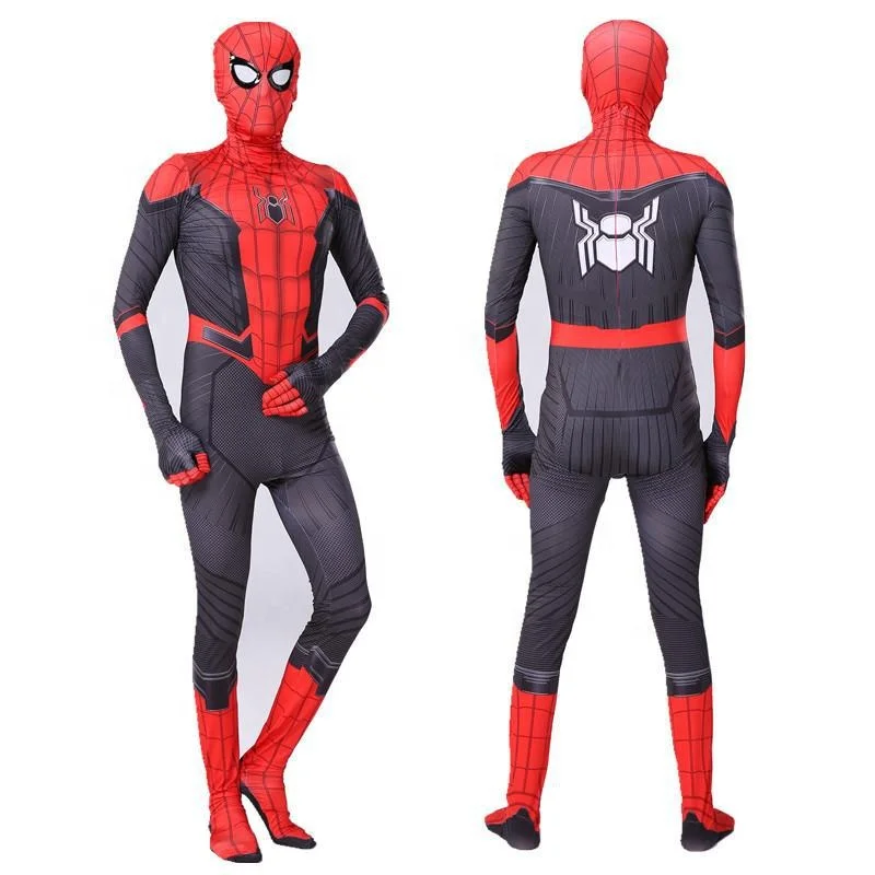 

Factory direct halloween kids costume spiderman cosplay costumes children role play costume, Black,white