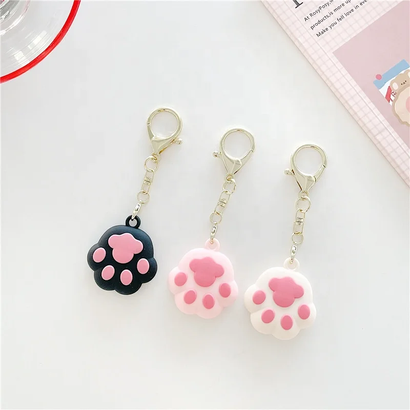 

Carton cute cat paw protective cover for apple airtag silicone case