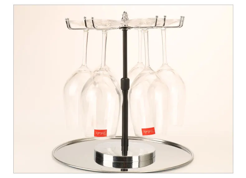 GOTOTOP Wall-Mounted Wine Stemware Glass Rack Cabinet Multi Bottle Holder Great Gift 
