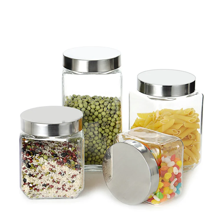 

Round Square cans storage tanks for multi-grains storage food large jars