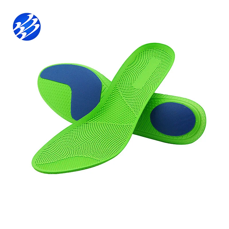 

2021 Full Length Elastic EVA Foam Sport Insoles For Hiking, Green