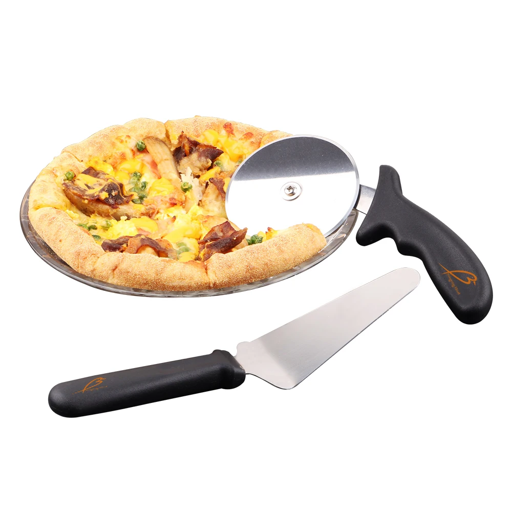 

Wholesale Factory Multifunction Supplier Stainless Steel Pizza Peel Cutter Kit