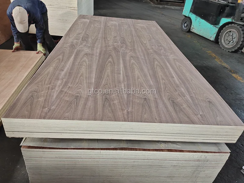 Linyi Gaotong 6mm Double Sides Textured Melamine Paper Overlay Plywood ...