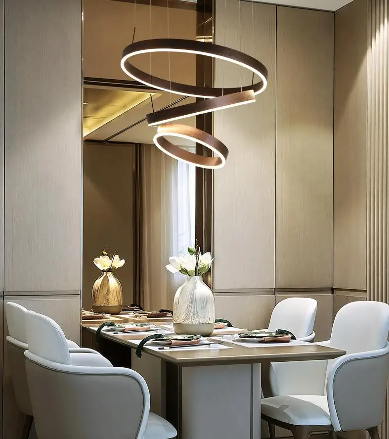 北欧风格现代家居圆圆的灯客厅卧室流行圆形吊灯led天花灯